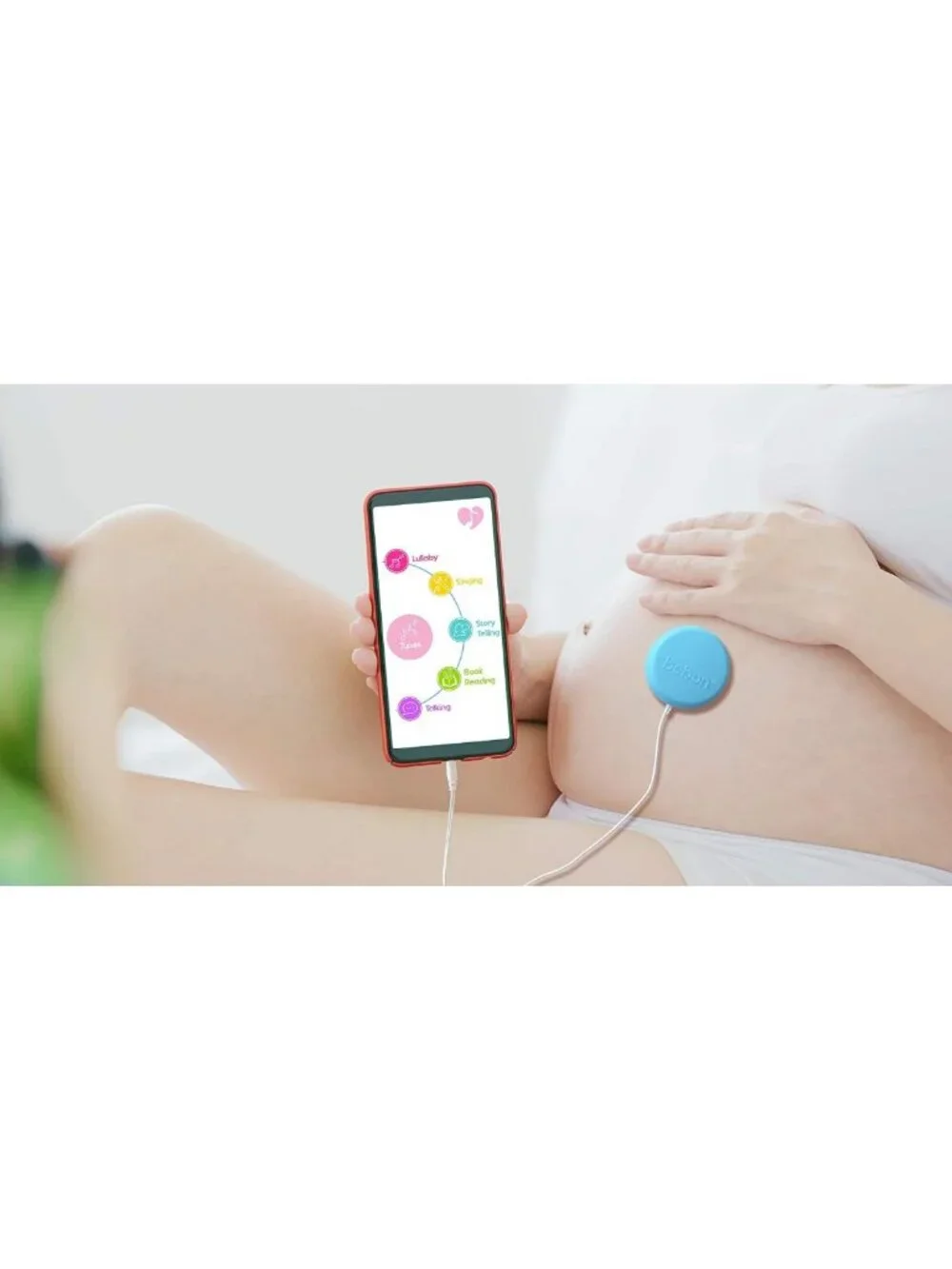 Premium Baby Bump Headphones | Plays Music & Sounds to Womb | Bluetooth Speaker